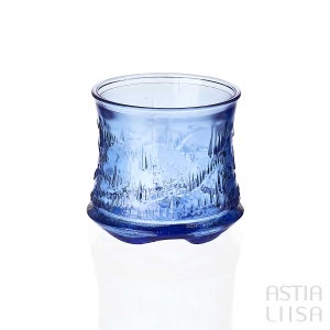 Riihim&auml;en Lasi Revontulet Blue Tumbler 10 cl, Vintage