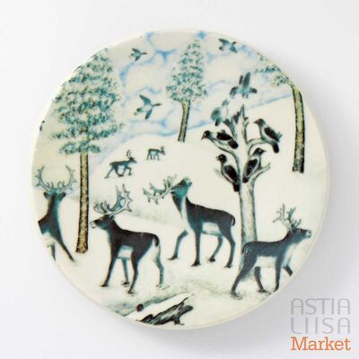 Arabia Lapland 15 Migratory Birds,  Wall Plate, Vintage