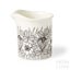 Arabia Krokus Black & White Creamer, Front Side