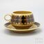 Arabia Motti Brown Teacup, Class 2, Back Side
