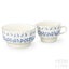 Arabia Vanamo Blue Creamer & Sugar bowl, Front Side
