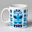Marimekko Kanteleen kutsu Blue Mug, Back Side