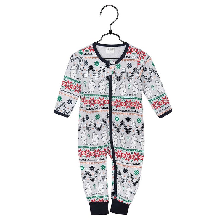 Moomin Noel Gray Pyjamas, Front side